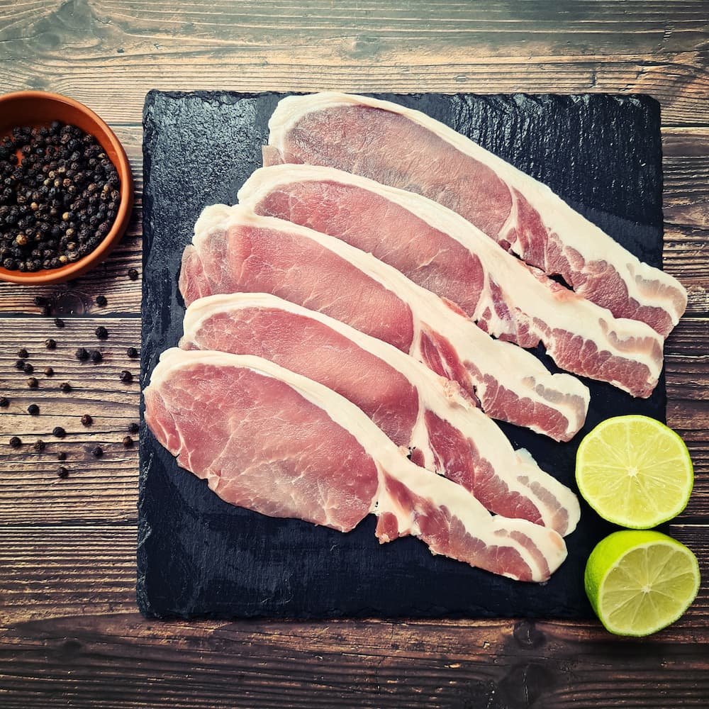 326_Pork-Dry-Cured-Bacon-Smoked Dry cured smoked bacon